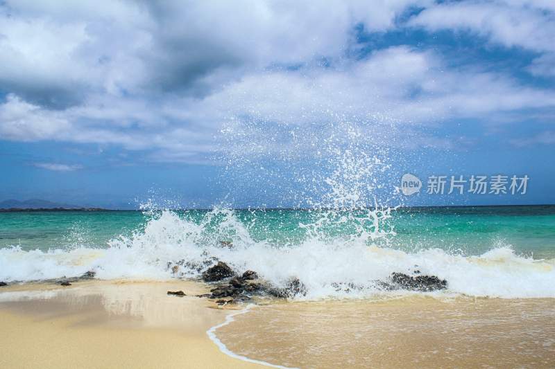 海滩沙滩海岸线