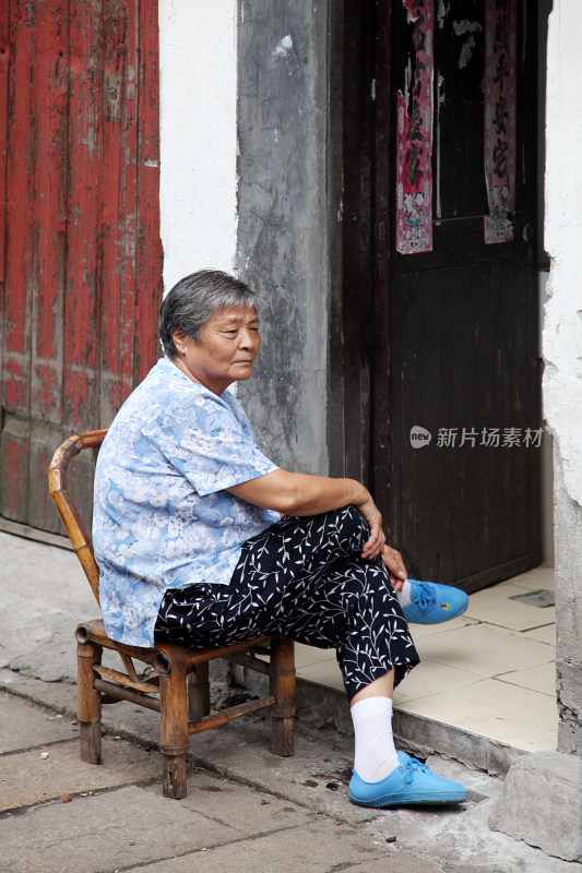 江南水乡古镇临水古建筑景观