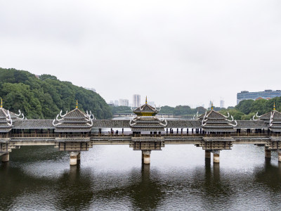 长沙烈士公园风雨桥