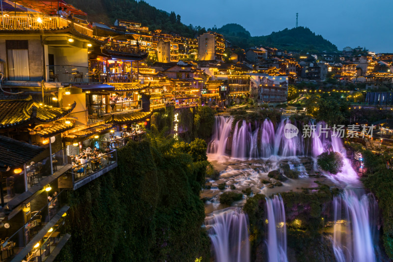 湖南芙蓉镇夜景