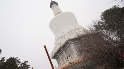 白塔 白色佛塔建筑景观