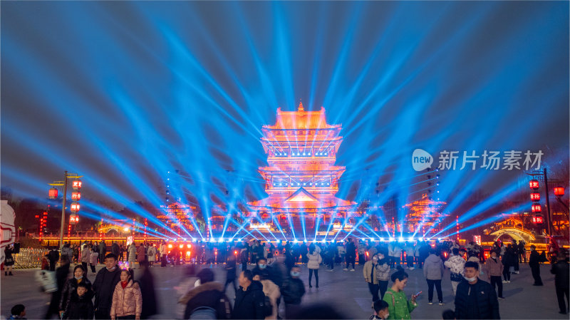 台儿庄古城夜景