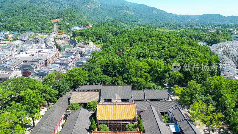 航拍湖南衡阳南岳大庙5A景区