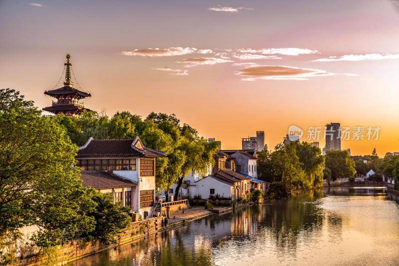 苏州古运河寒山寺