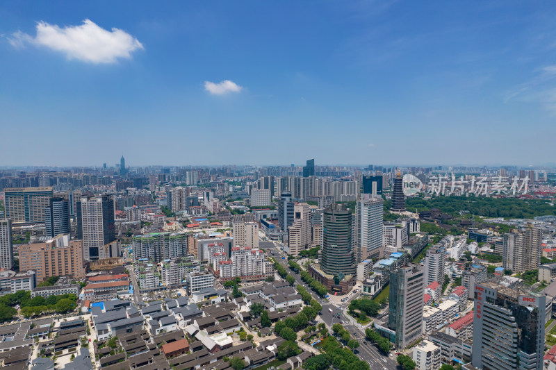 江苏常州城市建设航拍