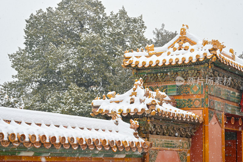 故宫博物院冬日雪景