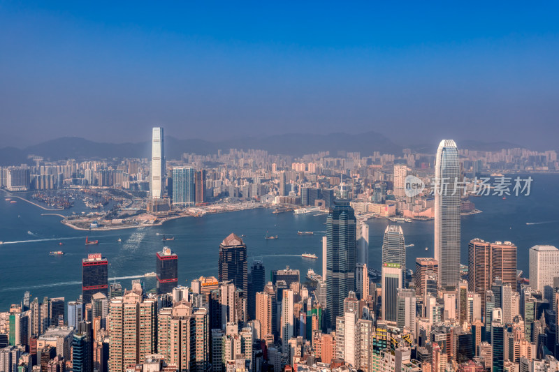 中国香港维多利亚港风景