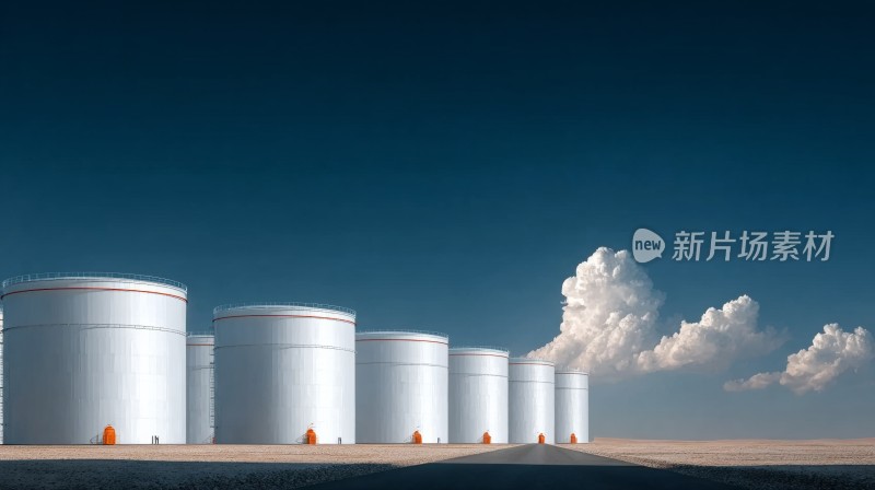 大型工业储油设施户外场景