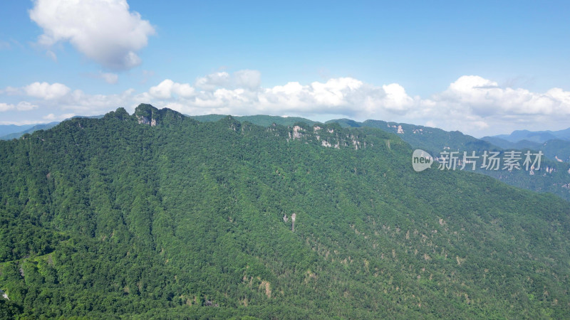 航拍湖北神农架天燕景区