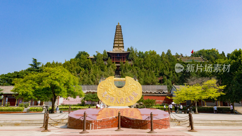 山西永济普救寺航拍