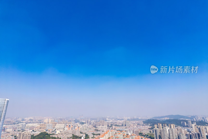 广东中山城市风光航拍摄影图