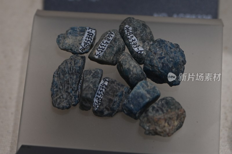 标有序号的矿石样本