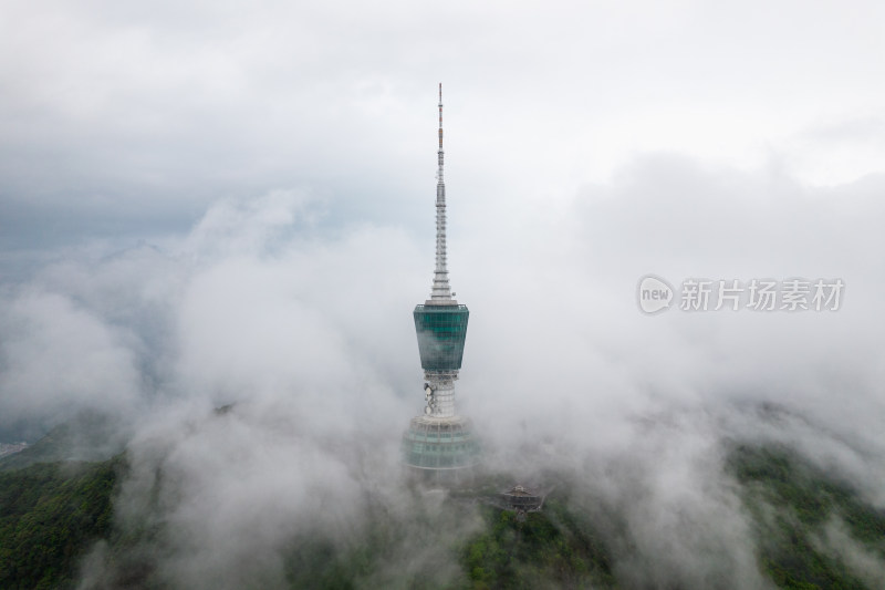 梧桐山电视塔云海