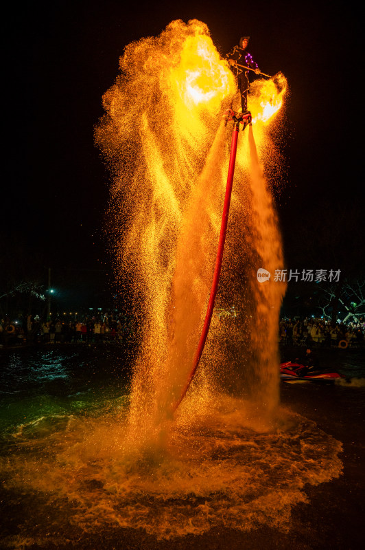 水上 火壶 火焰 非遗  视觉盛宴