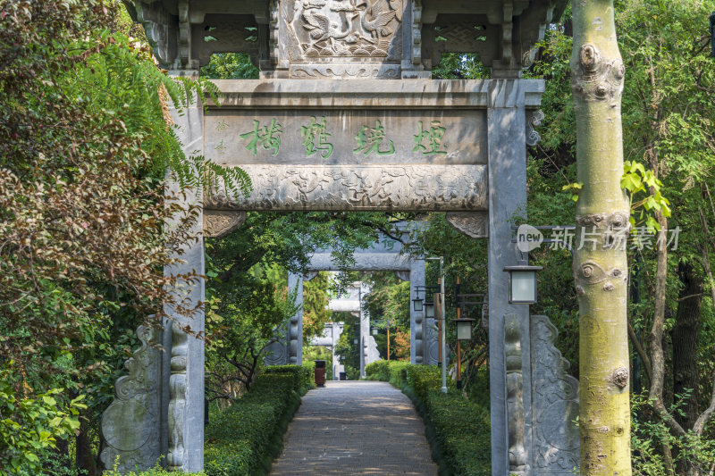 武汉武昌区黄鹤楼公园风景