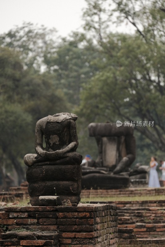 泰国大城府佛教寺庙遗迹