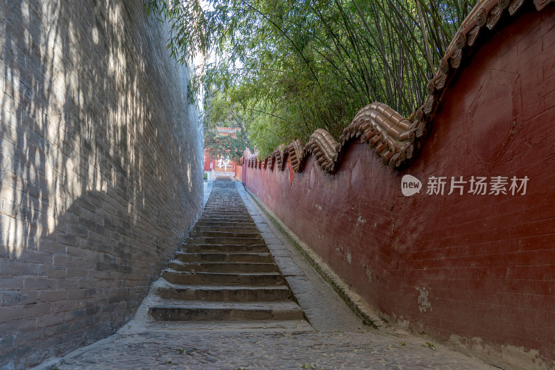 山西省佛教圣地景观万固寺历史文物