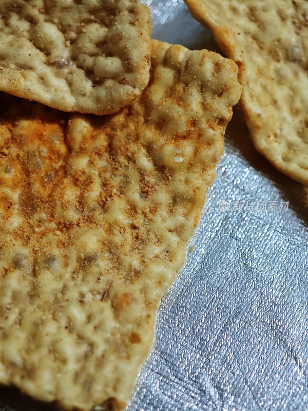 美味的饼干特写