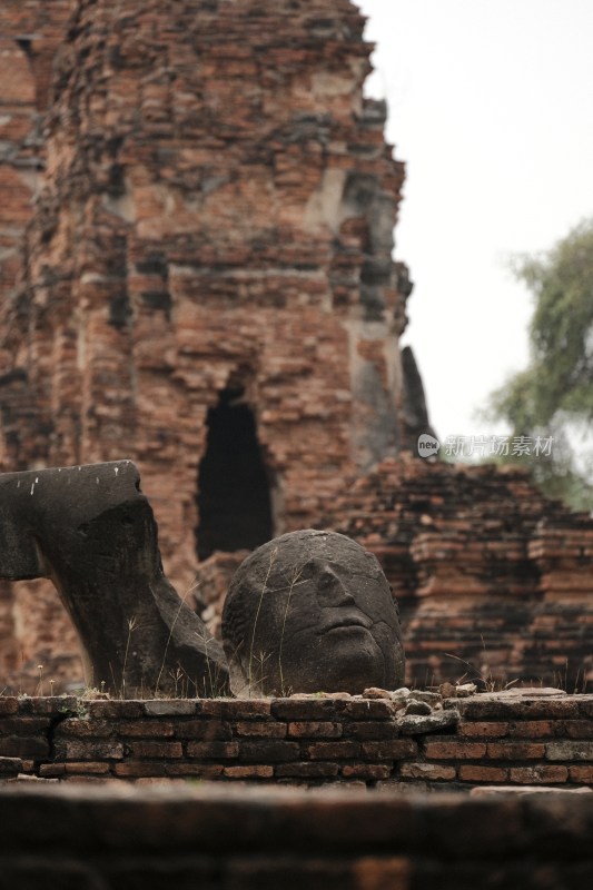 泰国大城府佛教寺庙遗迹