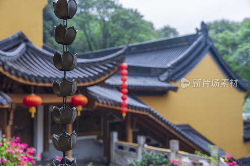 杭州飞来峰景区上天竺法喜禅寺古建筑