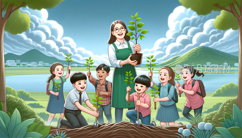 国际植树节绿色环保公益活动