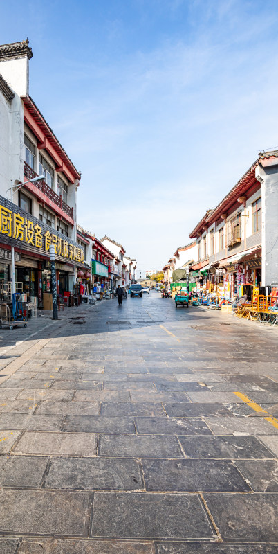 济宁竹竿巷中式风格街道景象景观