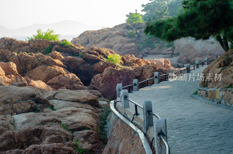 山东青岛海滨栈道