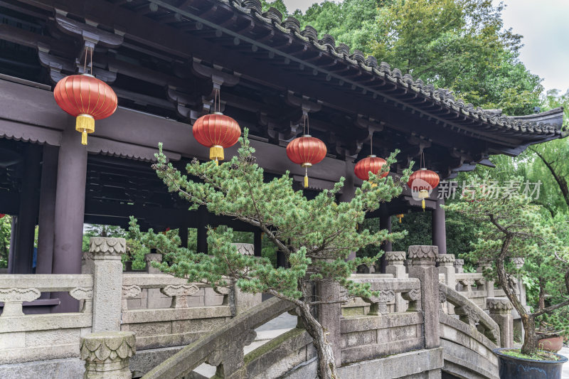 绍兴沈园中式园林风景