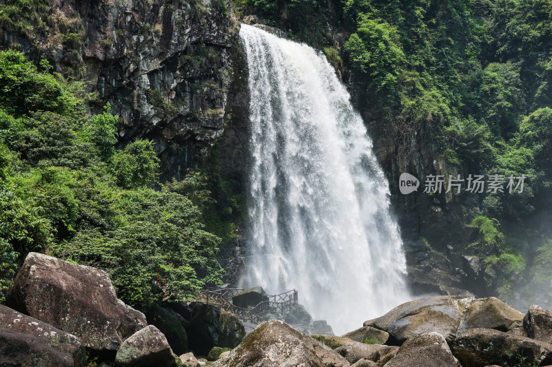 福建莆田九鲤湖瀑布景观