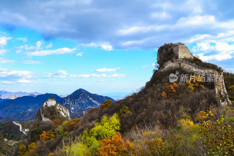 万里长城秋天自然风景