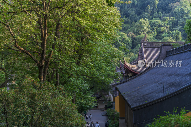 杭州西湖飞来峰灵隐寺千年古刹古建筑