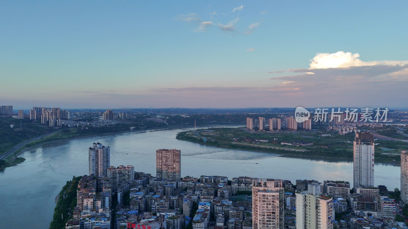 四川泸州城市建设泸州大景航拍