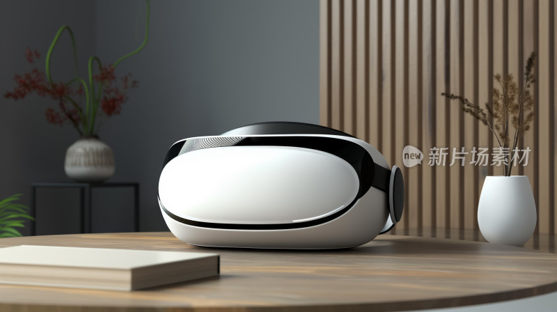 现代科技家居互动体验虚拟现实头盔静候启程