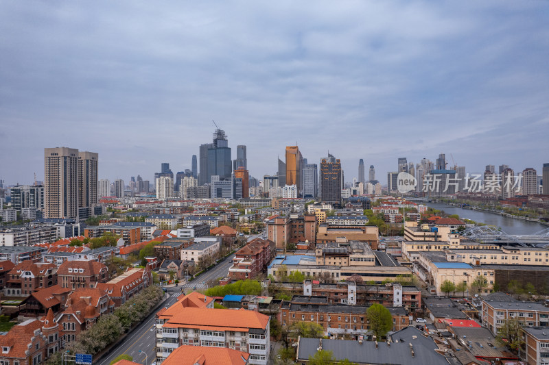 天津海河风景线城市建筑风光航拍