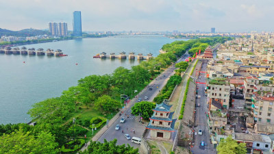 广东潮州城市航拍