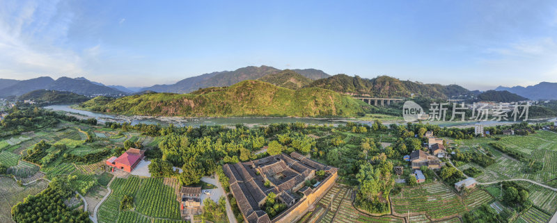 福建省福州市永泰县古村寨航拍