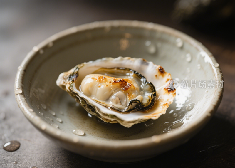 生蚝烤生蚝清蒸生蚝海鲜餐饮美食