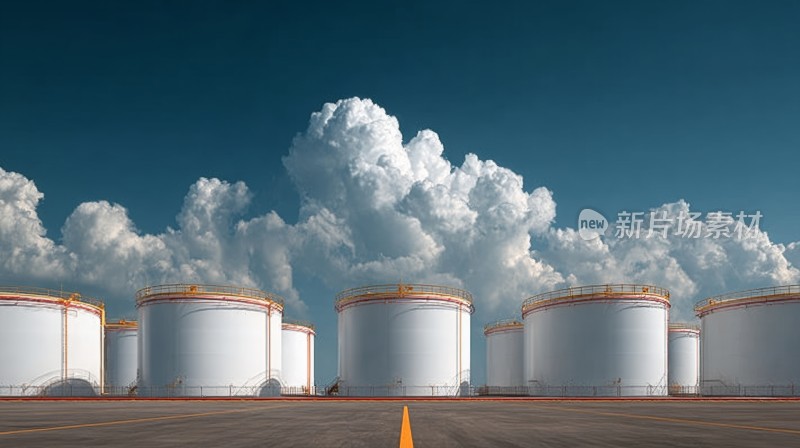 大型工业储油设施户外场景