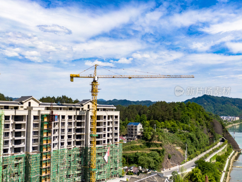 湖南怀化新晃县城城市建设航拍