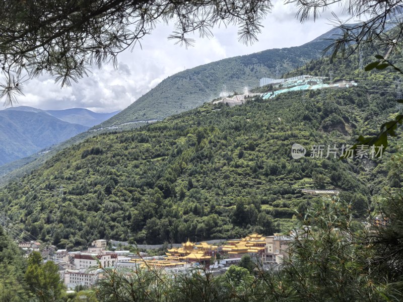 自然风光、风景照、康定城