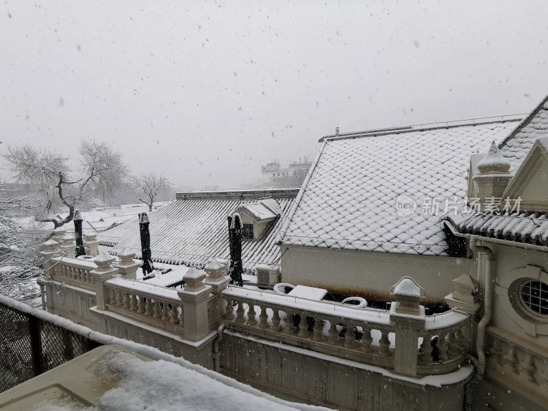 北京南锣鼓巷菊儿胡同雪景  02