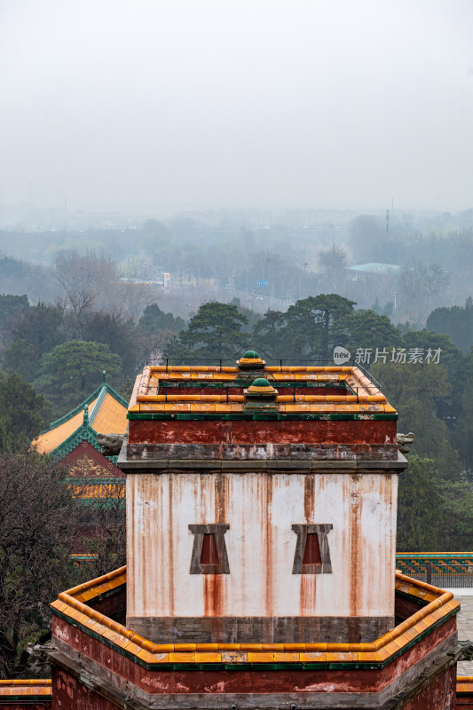 北京颐和园四大部洲景点景观