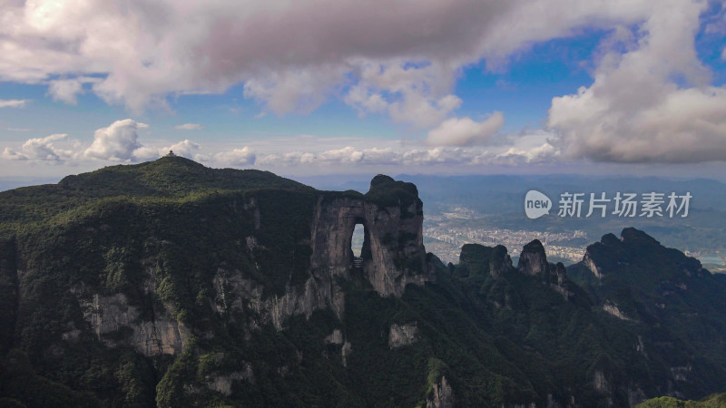 张家界天门山5A景区航拍