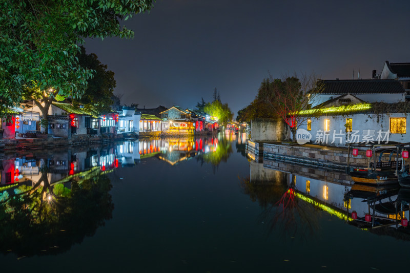 江南水乡西塘古镇夜景