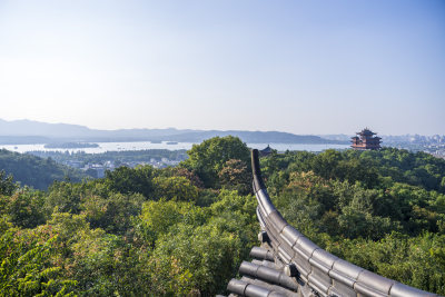 杭州吴山景区江湖汇观