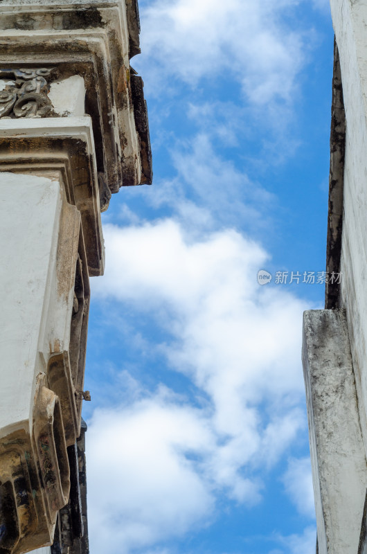 福州上下杭历史文化街区的小巷天空