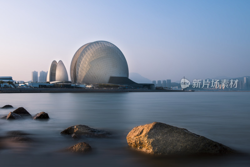 珠海海边特色建筑风光