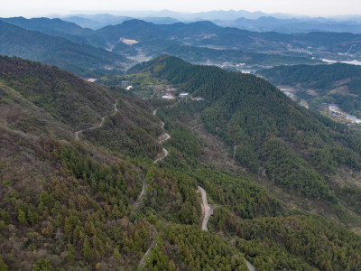 大自然山川丘陵地貌航拍摄影图