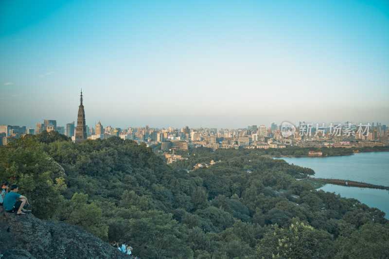 杭州西湖宝石山风景区