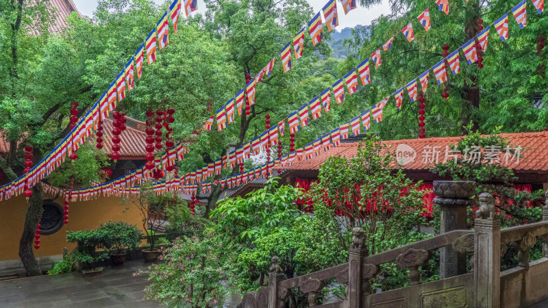 杭州飞来峰景区上天竺法喜禅寺古建筑